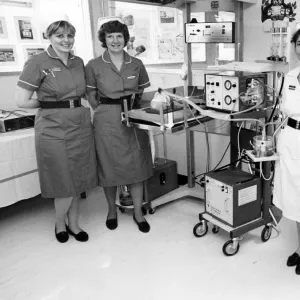 Whiston Hospital Special Care Baby Unit open with l-r Sisters Carol Brennan