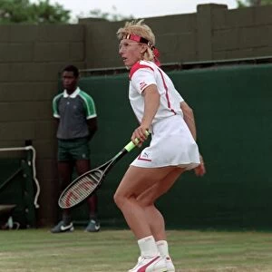 Wimbledon Tennis. Martina Navratilova. June 1988 88-3422-034