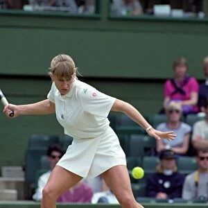 Wimbledon Tennis. Zina Garrison v. Steffi Graf. July 1991 91-4197-167