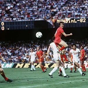 World Cup 1982 Belgiun 0 USSR 1 Belgium repel another soviet attack on goal