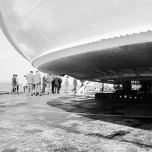 The worlds biggest hovercraft makes it public debut. The SRN 4 on show at Cowes