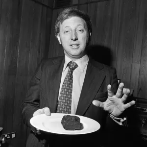 Yorkshire mineworkers leader Arthur Scargill has it on a plate