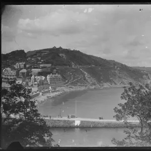 East Cliff with cliff path going to Plaidy