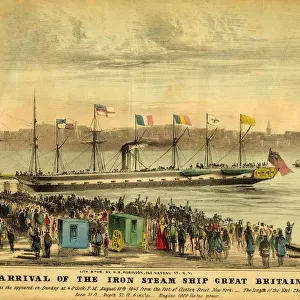 The Arrival of the Iron Steam Ship Great Britain in New York, 1845