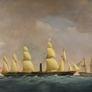 SS Great Britain Print, 1846 Oil Painting SS Great Britain Print, 1846 Oil Painting