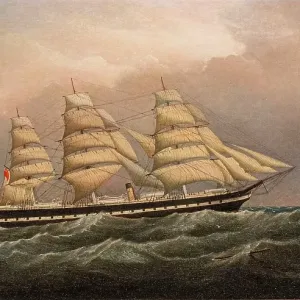The SS Great Britain Print: A Starboard Profile Off St Helena Island The SS Great Britain Print: A Starboard Profile Off St Helena Island