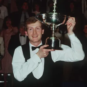 Steve Davis Print - Embassy World Championships 1987 Snooker Photo Steve Davis Print - Embassy World Championships 1987 Snooker Photo