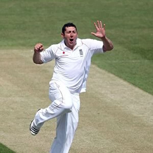 Tim Bresnan Celebrates Taking His 2nd Test Wicket