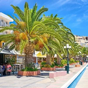 Promenade in Sitia, Crete Island, Greece