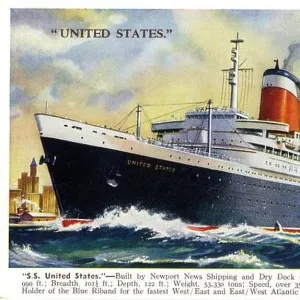 SS United States transatlantic steamship, completed 1952