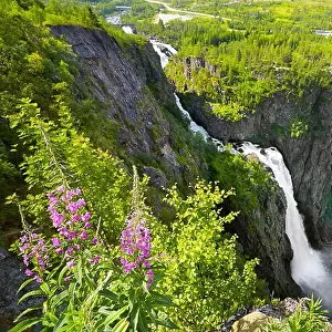 The Voringfossen waterfall, Hordaland, Norway
