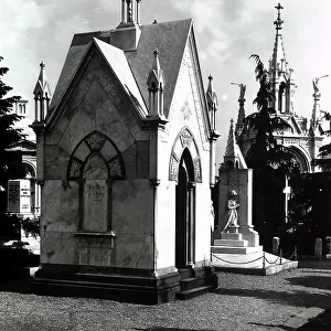 Chapel of the Capranica Family in the Monumental Cemetery of Milan. Architect Stauss