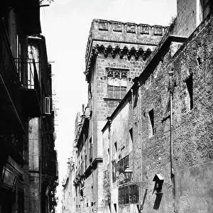 Partial view of Palazzo Abatellis, Palermo, photographed from Via dell'Alloro