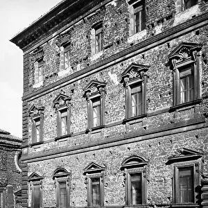 View of part of the faade of the Palazzo Cornelio Clementini, Orvieto