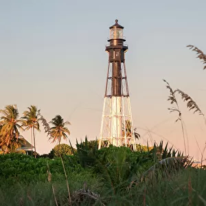 Florida, South Florida, Pompano Beach, view of Hillsboro lighthouse