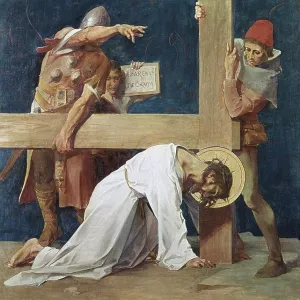 Jesus Falls the Second Time (7th Station of the Cross) 1898 Martin Feuerstein (1856-1931 French) Saint Anna Church