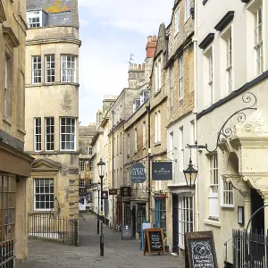 Historic Buildings Print, North Parade Passage, Bath Historic Buildings Print, North Parade Passage, Bath