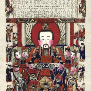 Kitchen God Zao Jun Print