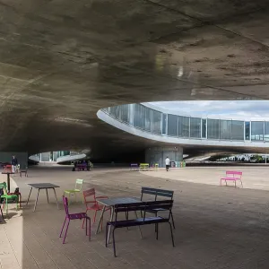 Print of Rolex Learning Centre, Lausanne, Switzerland Print of Rolex Learning Centre, Lausanne, Switzerland