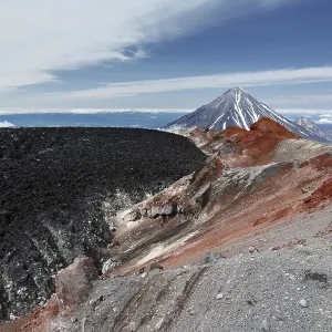 Summer volcanic landscape