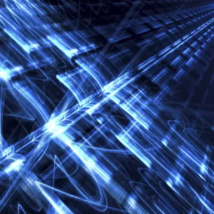 Technology Print with Futuristic Light Effects Technology Print with Futuristic Light Effects