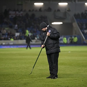 Groundsman at Work: Brighton and Hove Albion vs Ipswich Town, EFL Sky Bet Championship 2017