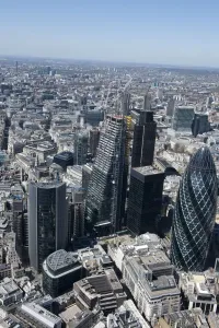 Prints of 122 Leadenhall Street, City of London. Amongst a cluster of other tall buildings in the City is this one popularly known as the Cheese Grater Bridge Prints: Print of The Cheese Grater, a 45-storey skyscraper in the City of London