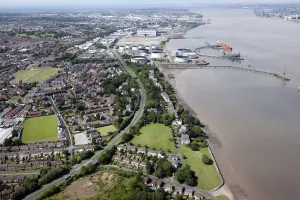 River Mersey Prints: Rock Park Wirral Print
