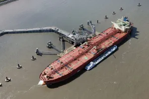 River Mersey Prints: Tranmere Oil Terminal Print, Wirral