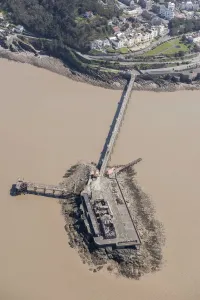 South-West England - Aerial Views: Birnbeck Pier Print, 2018 Aerial Photograph