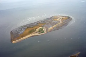 South-West England - Aerial Views: Stert Island Nature Reserve Print