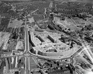 Quarry Hill Flats Print, 1939 Aerial View
