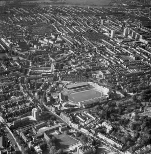 Sport Prints: Print of Stamford Bridge Stadium, London