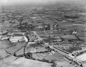 Austin Motor Plant Print, Aerial View of Longbridge Factory in June 1935