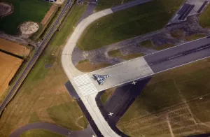 Vulcan Bomber Prints: Vulcan Bomber Print: Last Takeoff from RAF Waddington