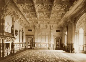 The Victorian Age Prints: Print of Osborne House Durbar Room interior, 1892