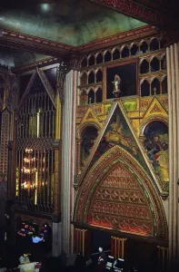 Theatres Prints: Granada Theatre Print: Decorated Tympanum and Painted Panels