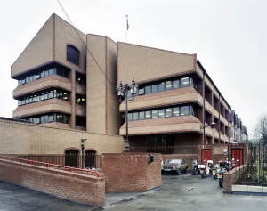 Prints of South Norwood Police Station, Oliver Grove, South Norwood, Croydon, Greater London. The recently completed South Norwood Police Station, viewed from the east Greater London Prints: South Norwood Police Station Print, East View