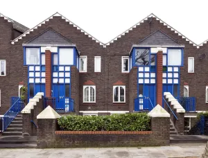 Print of Cowper Terrace, a Grade II listed London housing scheme