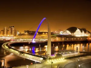 Bridges – River Crossings and Engineering Structures: Millennium Bridge Print at Night