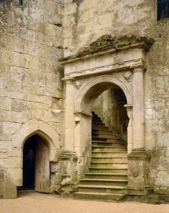 Old Wardour Castle Print: Grand Stairway to the Hall