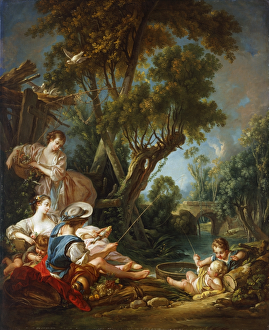 <b class=qtipBold><figcaption>Boucher - Le Pecheur J910023</figcaption></b><br>KENWOOD HOUSE, THE IVEAGH BEQUEST, London. "Le Pecheur" (The Fisherman) by Francois BOUCHER (1703-1770).<br><em>© Historic England</em> Boucher - Le Pecheur J910023