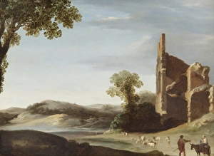 Breenbergh - Landscape with Classical Ruins & Figures N070603 Breenbergh - Landscape with Classical Ruins & Figures N070603