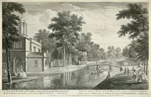 Engraving Collection: Chiswick House engraving N110153