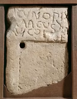 Roman objects and artefacts Gallery: Cunorix stone, Wroxeter Roman City J970270