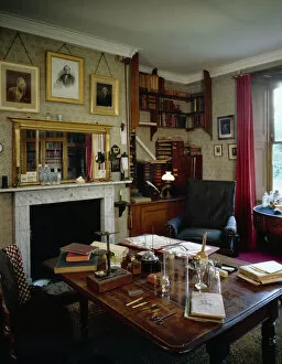 Images Dated 18th July 2008: Darwins study at Down House J030068