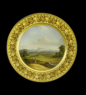 Dessert plate depicting the Lines of Torres Vedras N081178 Dessert plate depicting the Lines of Torres Vedras N081178