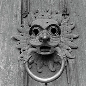 Photographers Collection: Durham Cathedral door knocker a98_05177