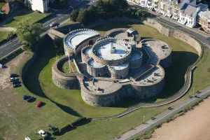 Prints of Deal Castle, Kent. Aerial view England from the Air - Landscapes, Cities and Heritage: Deal Castle Aerial View Print