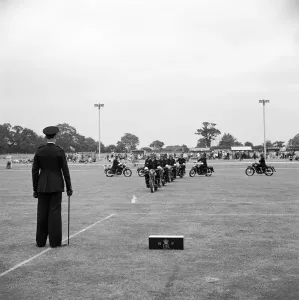 Print of Metropolitan Police Motorcycle Precision Team at Copthall Stadium